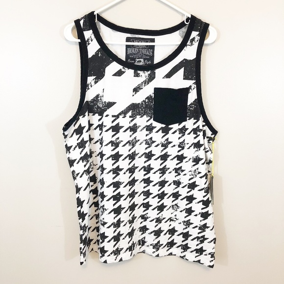 Broken Threads Other - 🔴 Broken Threads | Men's Black and White Tank Top